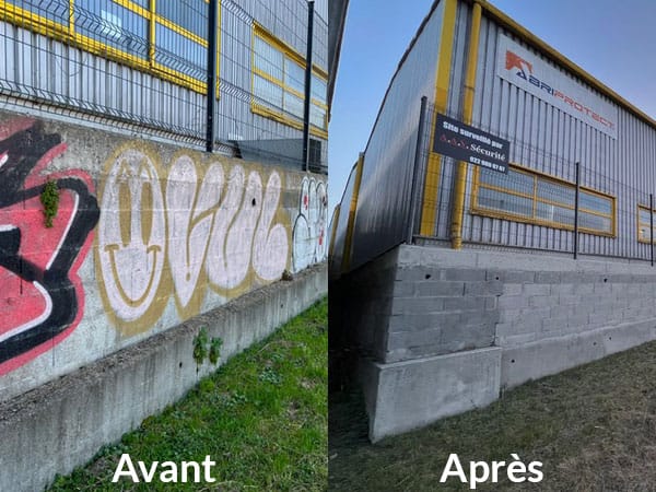 Nettoyage de graffitis